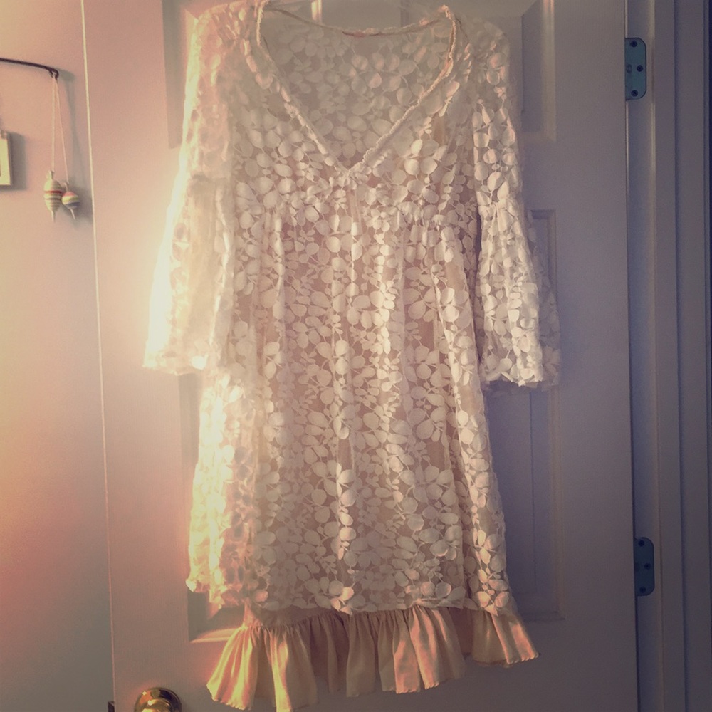 Rebecca Taylor white lace dress, worn once